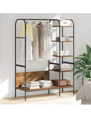 Stendibiancheria Marrone 120 x 44 x 160 cm Legno multistrato