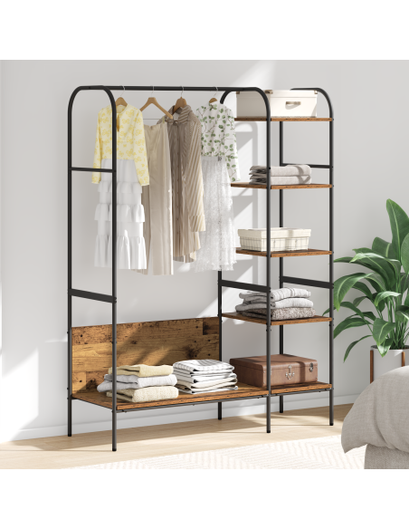 Stendibiancheria Marrone 120 x 44 x 160 cm Legno multistrato