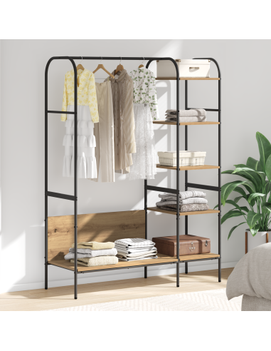 Stendibiancheria Beige 120 x 44 x 160 cm Legno multistrato