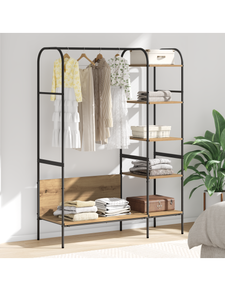 Stendibiancheria Beige 120 x 44 x 160 cm Legno multistrato