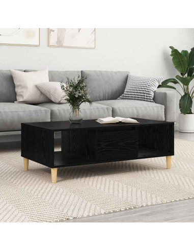 Tavolino da salotto Rovere Nero 102 x 55 x 35 cm