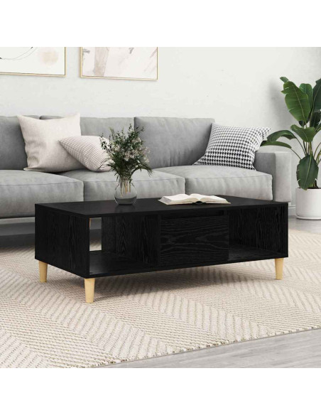 Tavolino da salotto Rovere Nero 102 x 55 x 35 cm