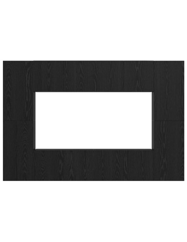 Set mobile TV Montaggio a parete Rovere Nero Legno multistrato