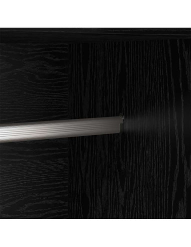 Guardaroba Rovere Nero 82,5 x 51,5 x 180 cm Legno multistrato