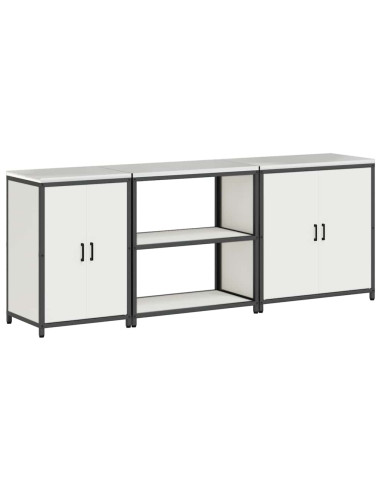 Set di Stoccaggio per Cucina Altro 3 pcs Bianco Acciaio