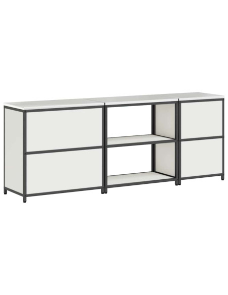 Set di Stoccaggio per Cucina 3 pcs Bianco 210 x 50 x 92 cm