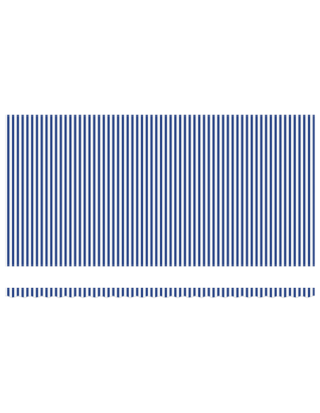 Tenda Retrattile with Blu e bianco 6 x 3 m Tessuto e metallo