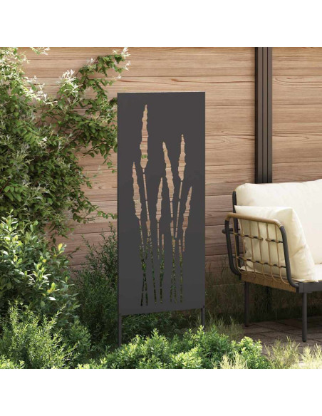 Pannello Decorativo da Giardino Nero 50 x 140 cm