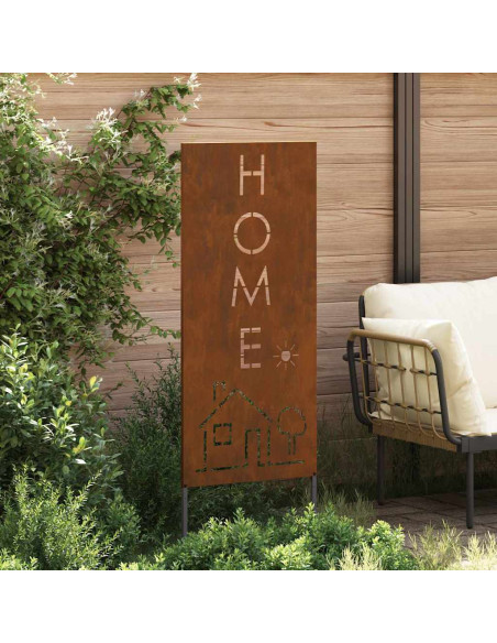 Pannello Decorativo da Giardino Ruggine 50 x 140 cm