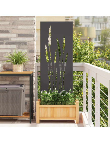 Schermo per privacy in giardino Floreale Nero 50 x 140 cm