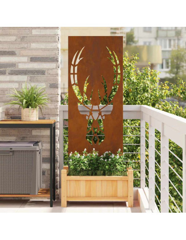 Schermo per privacy in giardino Ruggine 50 x 140 cm