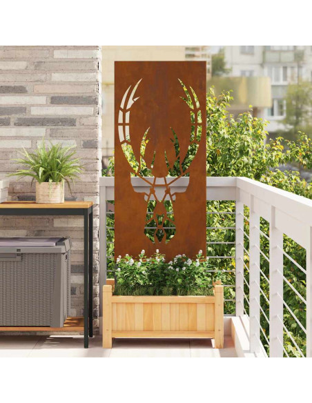 Pannello Decorativo da Giardino Ruggine 50 x 140 cm
