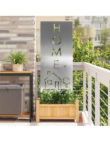 Schermo per privacy in giardino Traforo Argento 50 x 140 cm