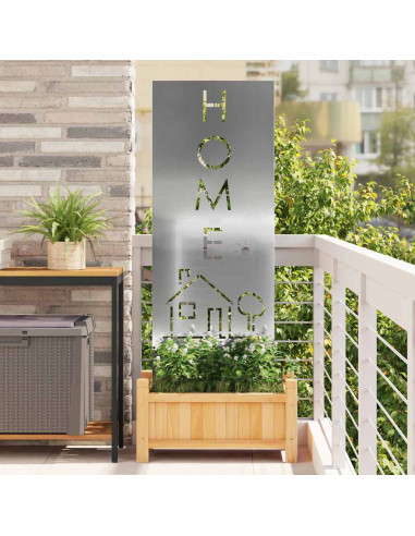 Schermo per privacy in giardino Traforo Argento 50 x 140 cm