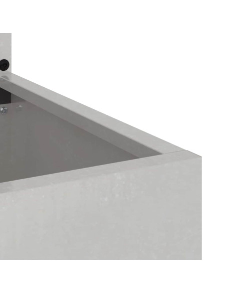 Vaso da Giardino con Pannello Decorativo Argento 50 x 140 cm