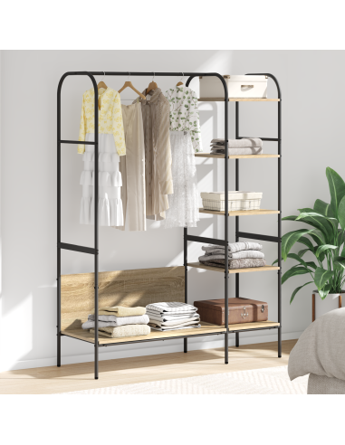 Stendibiancheria Marrone 120 x 44 x 160 cm Legno multistrato