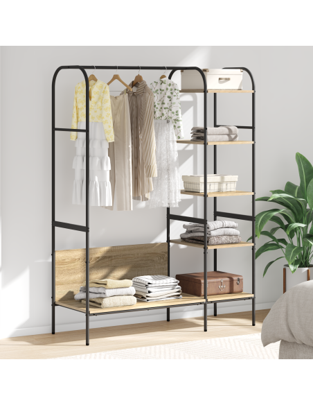 Stendibiancheria Marrone 120 x 44 x 160 cm Legno multistrato