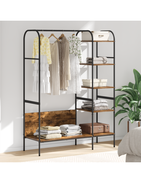 Stendibiancheria Rovere Marrone 120 x 44 x 160 cm