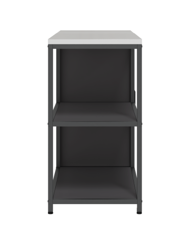 Set di Stoccaggio per Cucina con lo scaffale 2 pcs Nero