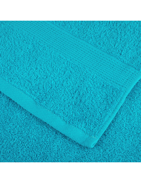 Fazzoletti 10 pcs Turchese 15 x 21 cm Cotone