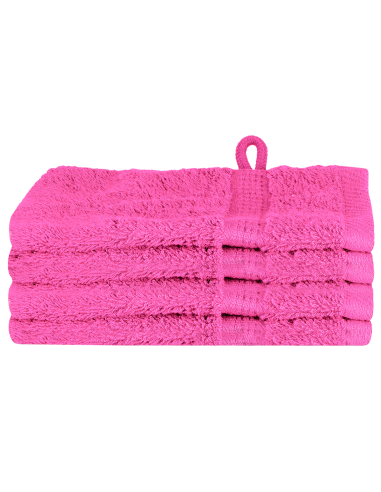 Asciugamano per Ospiti SOLUND 4 pcs Rosa 15 x 21 cm 550 gsm