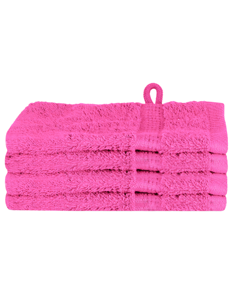 Asciugamano per Ospiti SOLUND 4 pcs Rosa 15 x 21 cm 550 gsm