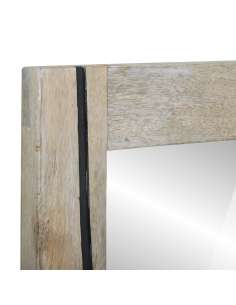 Specchio da bagno con specchio Marrone 70 x 50 x 2,5 cm 2