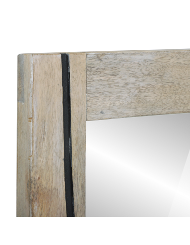 Specchio da bagno con specchio Marrone 70 x 50 x 2,5 cm