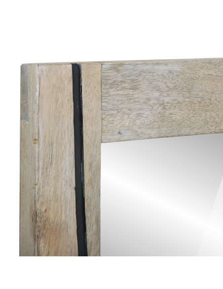 Specchio da bagno con specchio Marrone 70 x 50 x 2,5 cm