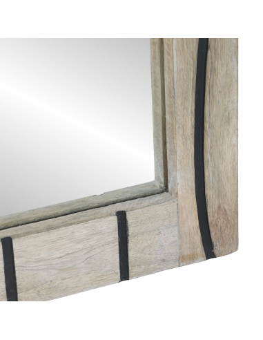 Specchio da bagno con specchio Marrone 70 x 50 x 2,5 cm