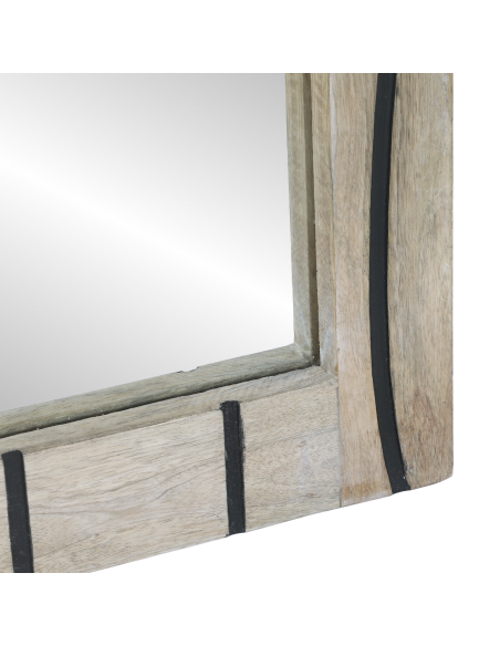 Specchio da bagno con specchio Marrone 70 x 50 x 2,5 cm