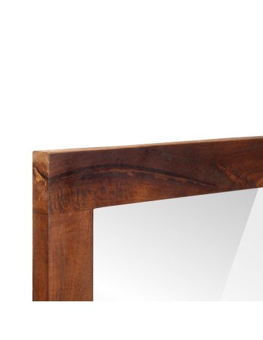 Specchio Rettangolare Marrone e Argento 50 x 2,5 x 70 cm