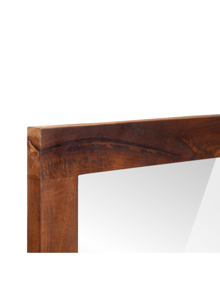Specchio Rettangolare Marrone e Argento 50 x 2,5 x 70 cm