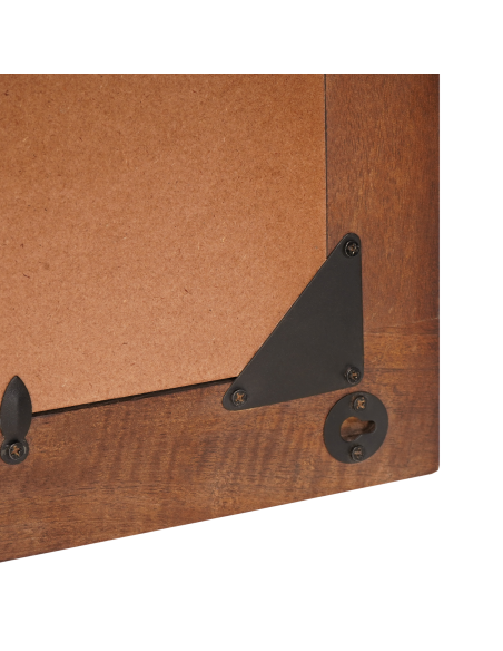 Specchio Rettangolare Marrone e Argento 50 x 2,5 x 70 cm