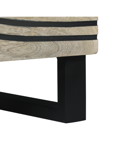 Armadio da Notte 2 pcs Bianco e Nero 40 x 33 x 46 cm