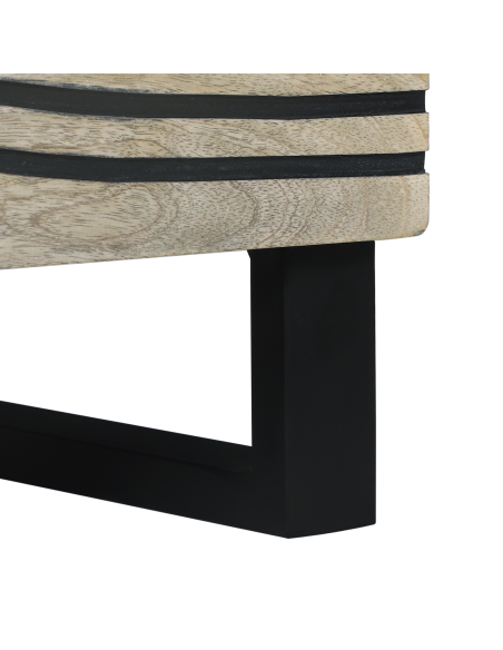 Armadio da Notte 2 pcs Bianco e Nero 40 x 33 x 46 cm