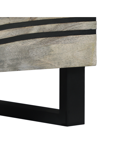 Armadio da Notte con cassetto Bianco e Nero 50 x 33 x 62 cm