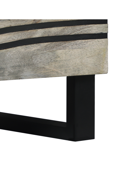 Armadio da Notte con cassetto Bianco e Nero 50 x 33 x 62 cm