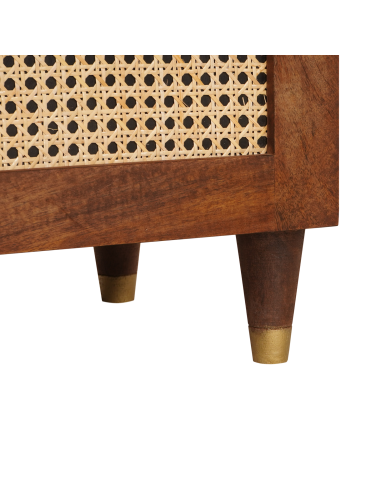 Comodini con cassetto 50 x 33 x 60 cm Legno di mango massello