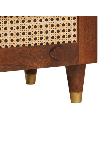 Comodini con cassetto 50 x 33 x 62 cm Legno di mango massello