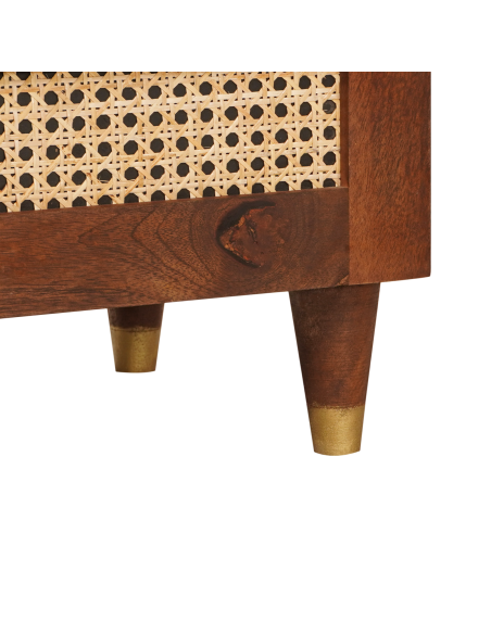 Comodini con cassetto 50 x 33 x 62 cm Legno di mango massello