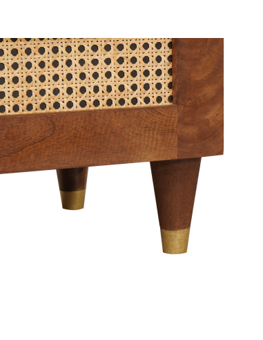 Comodini con cassetto 50 x 33 x 62 cm Legno di mango massello