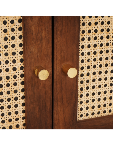 Comodini con cassetto 50 x 33 x 60 cm Legno di mango massello