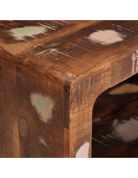 Comodino Marrone 45 x 30 x 24 cm Legno Recuperato Massello