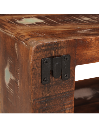 Comodino Marrone 45 x 30 x 24 cm Legno Recuperato Massello