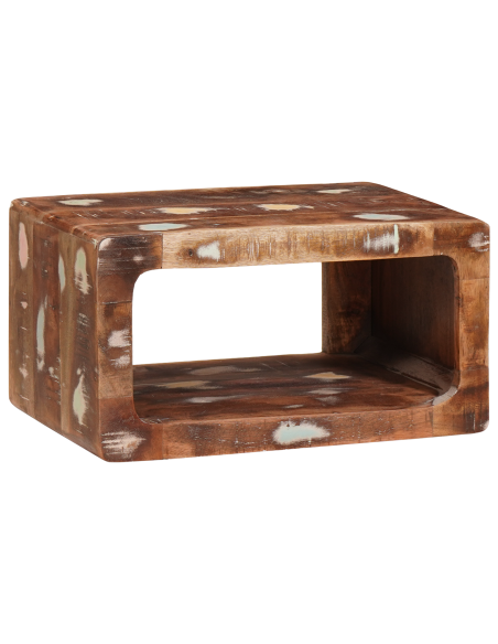 Comodino Marrone 45 x 30 x 24 cm Legno Recuperato Massello