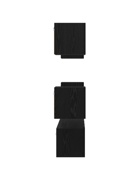 Set mobile TV Altro 6 pcs Rovere Nero Media 120 x 30 x 30 cm