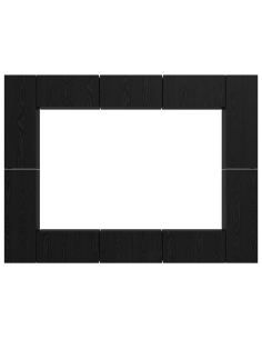 Set mobile TV 10 pcs Rovere Nero Legno multistrato 2