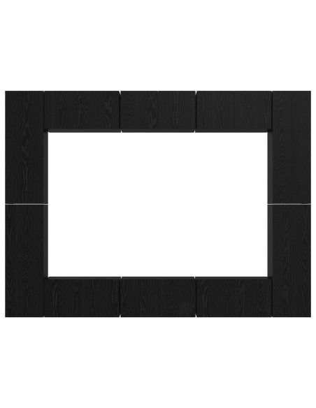 Set mobile TV 10 pcs Rovere Nero Legno multistrato