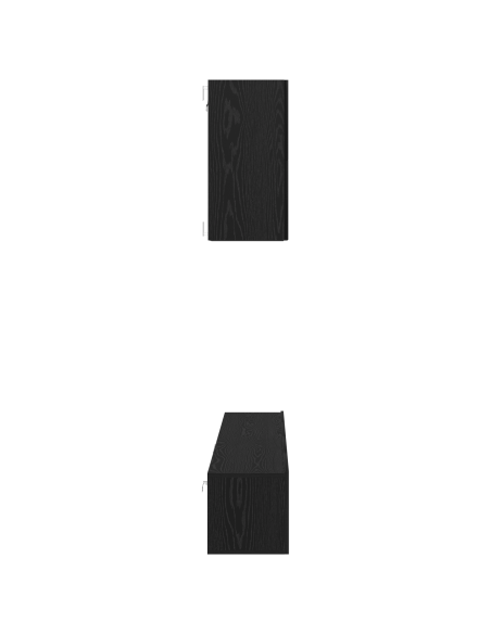 Set mobile TV 5 pcs Rovere Nero 100 x 30 x 30 cm